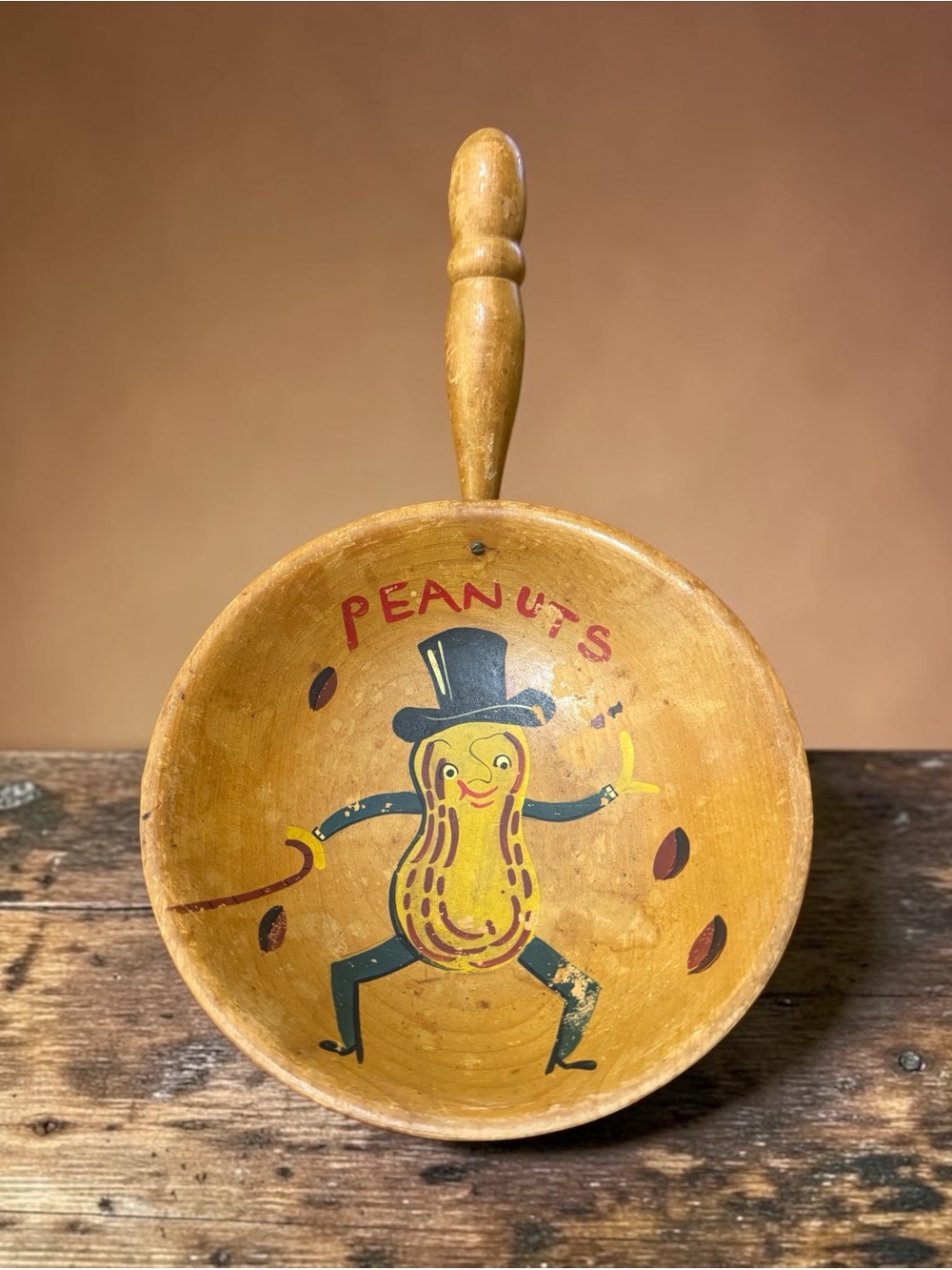 Mr. Peanut bundle! Large can, 75th Anniversary Jar, Antique wood dish - Picture 4 of 9